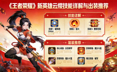 《王者荣耀》新英雄云缨技能详解与出装推荐