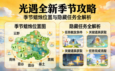 光遇全新季节攻略，季节蜡烛位置与隐藏任务全解析