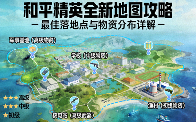 和平精英全新地图攻略，最佳落地点与物资分布详解