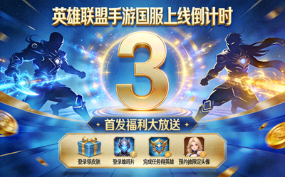 英雄联盟手游国服上线倒计时，首发福利大放送
